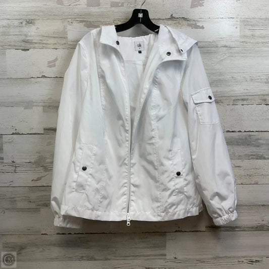 Jacket Windbreaker By Cabi In White, Size: M