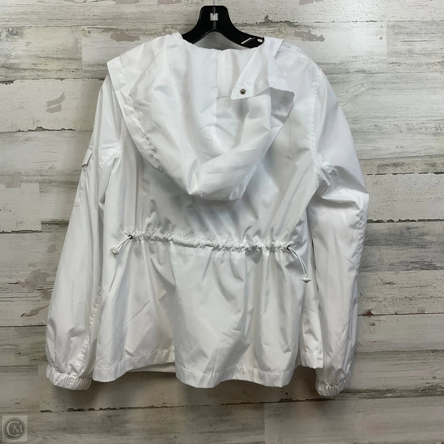 Jacket Windbreaker By Cabi In White, Size: M