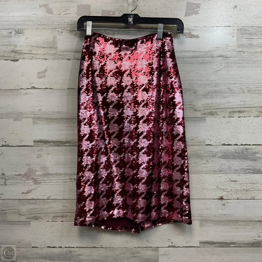 Skirt Midi By Maeve In Pink & Red, Size: 2