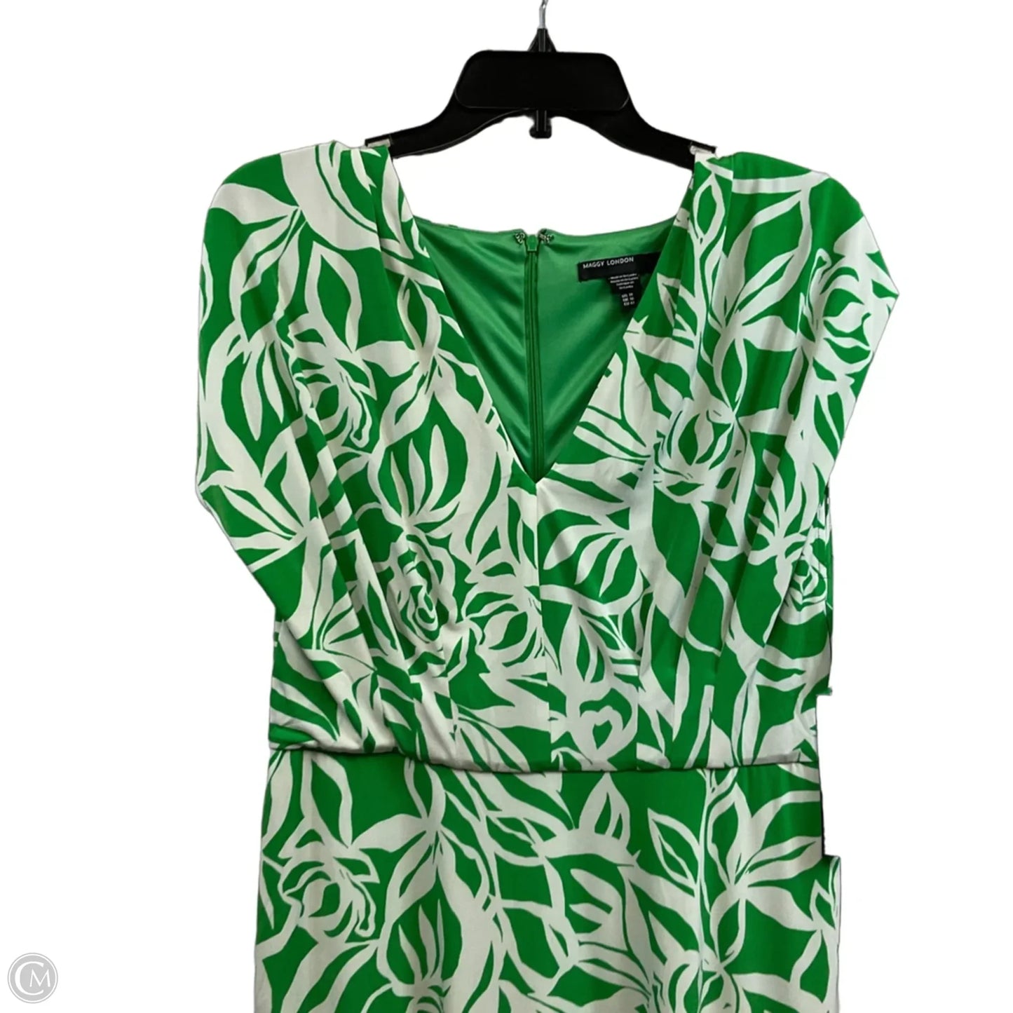 Dress Casual Midi By Maggy London In Green, Size: L