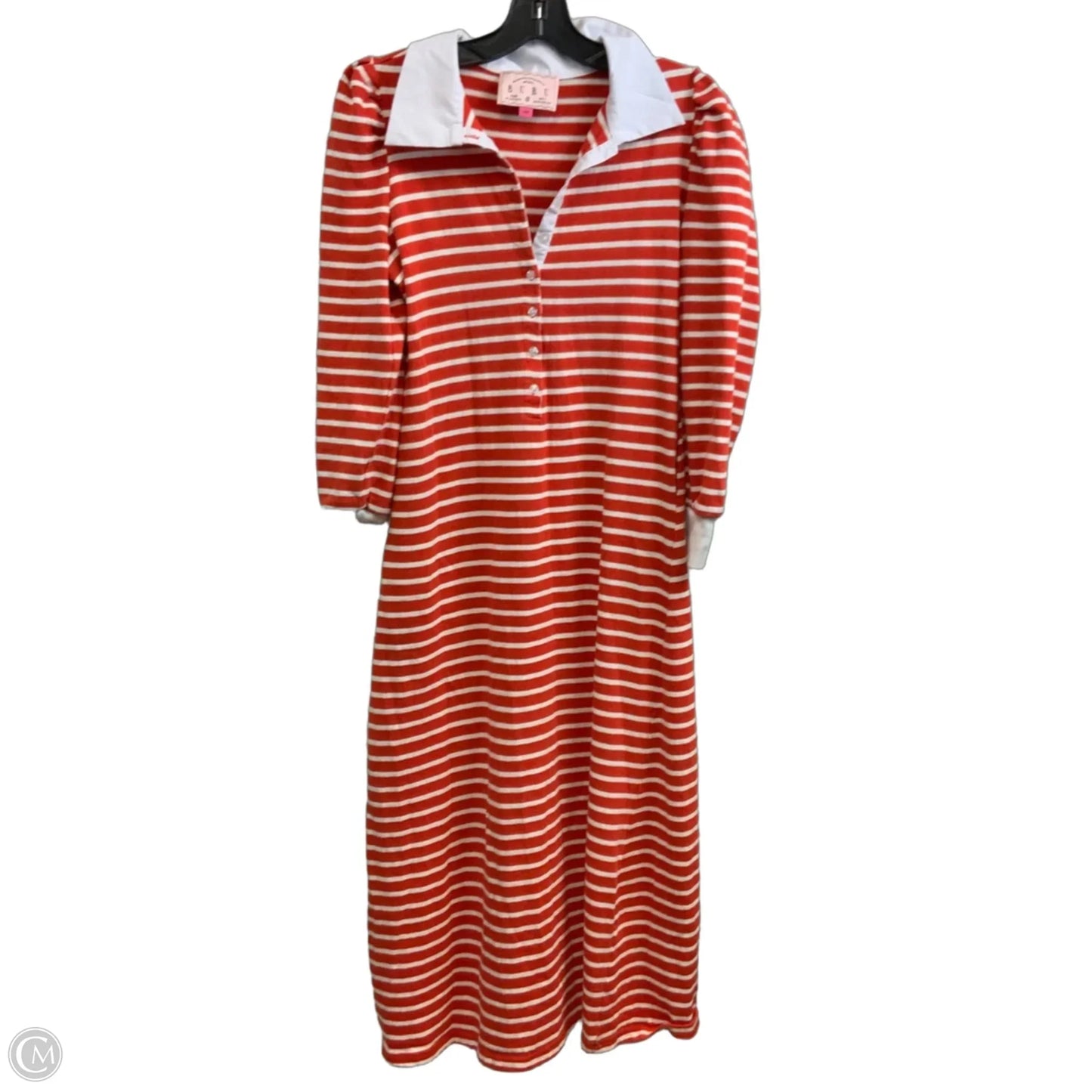 Dress Casual Midi By BURU In Orange, Size: Xs