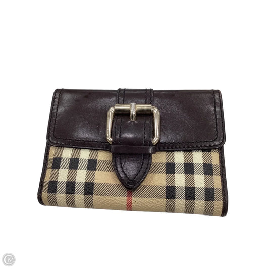 Wallet Luxury Designer By Burberry, Size: Medium