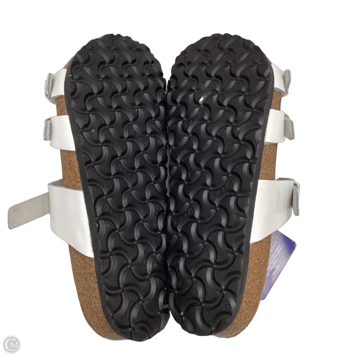 Sandals Flats By Birkenstock In White, Size: 6