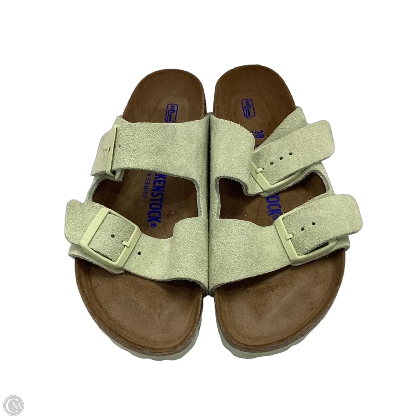 Sandals Flats By Birkenstock In Green, Size: 7