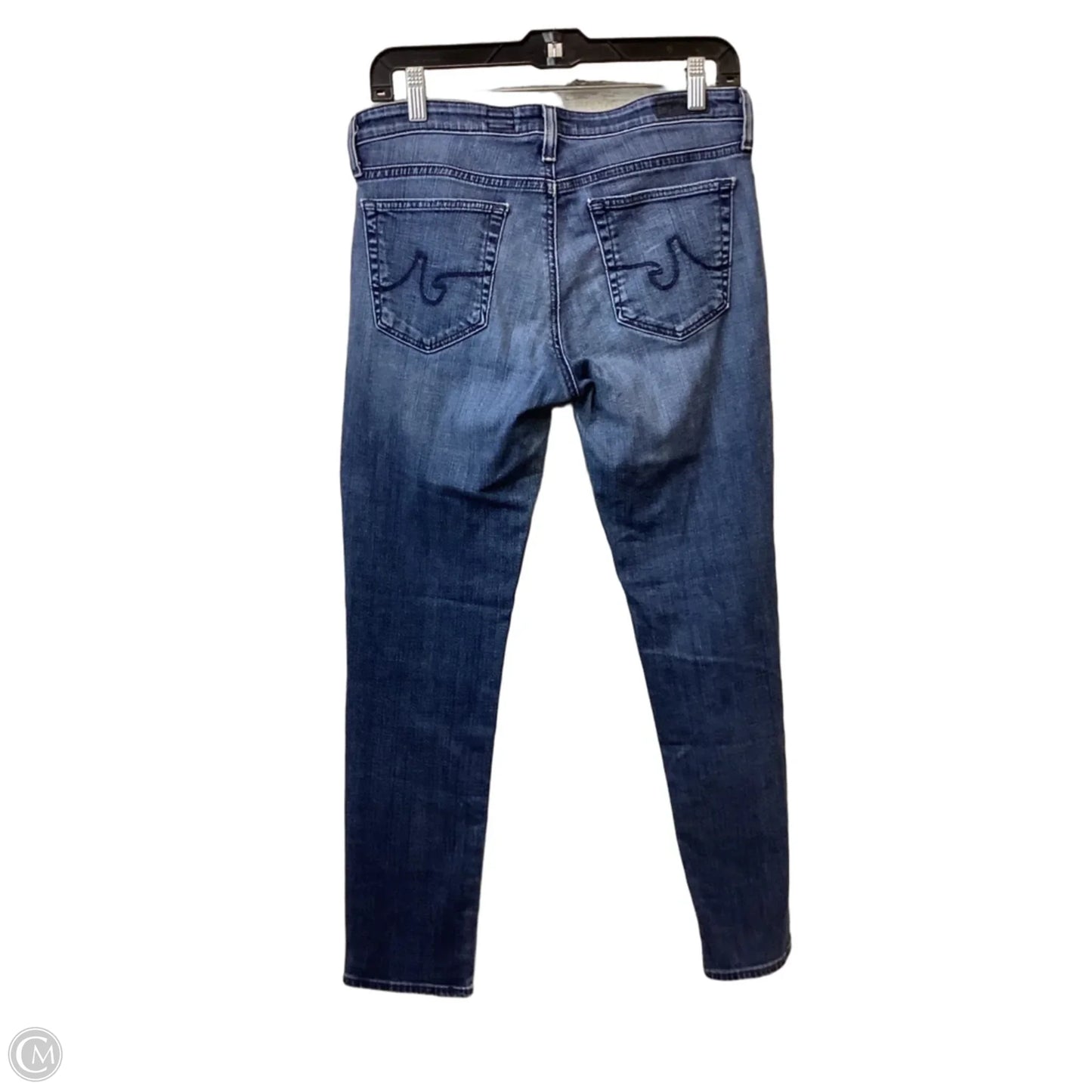 Jeans Straight By Ag Jeans In Blue Denim, Size: 10