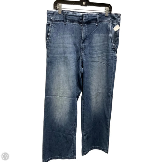Jeans Wide Leg By Pilcro In Blue Denim, Size: 14