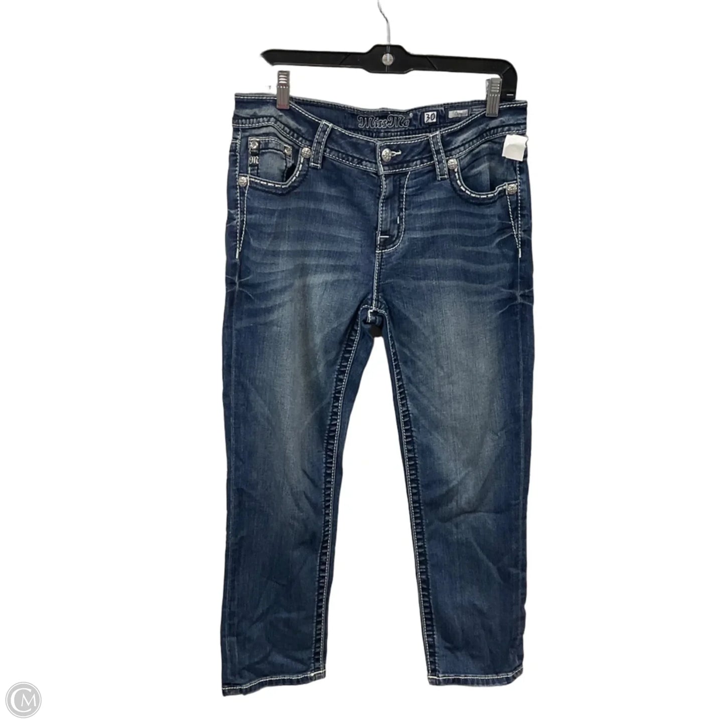 Capris By Miss Me In Blue Denim, Size: 10