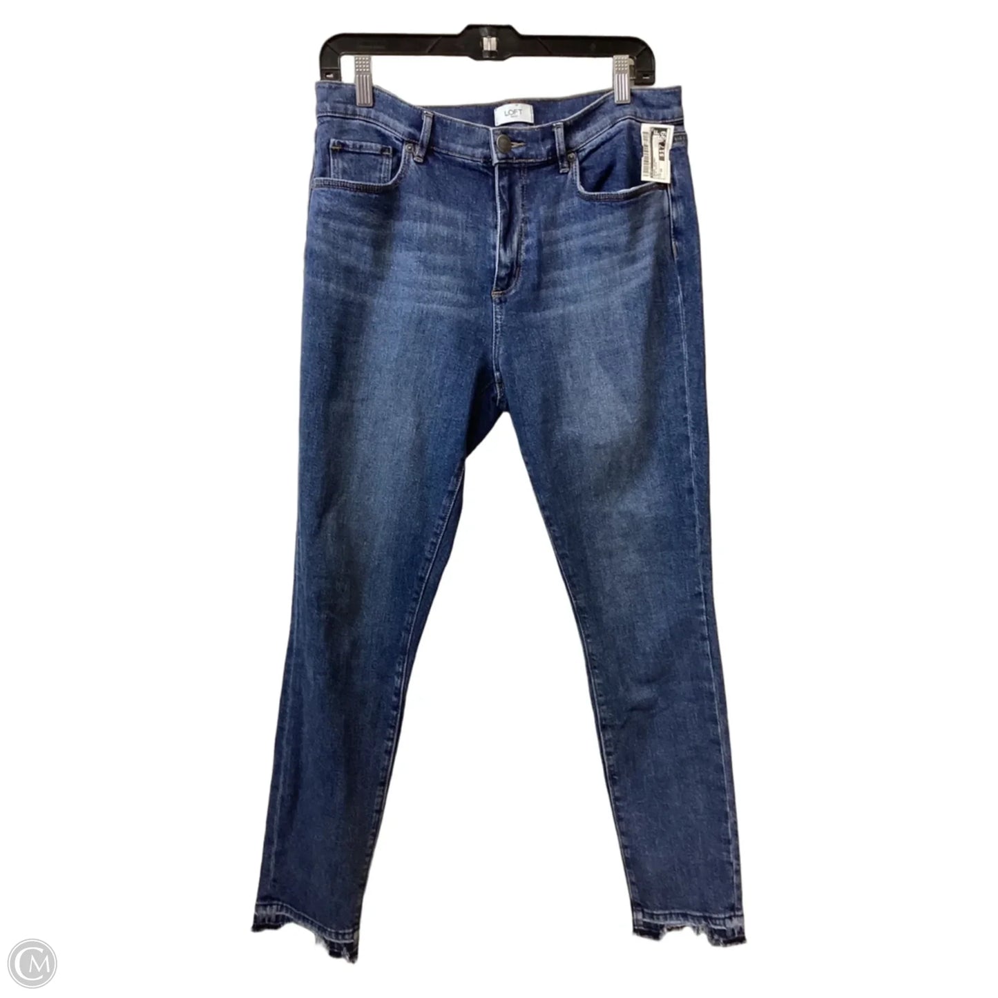 Jeans Skinny By Loft In Blue Denim, Size: 10