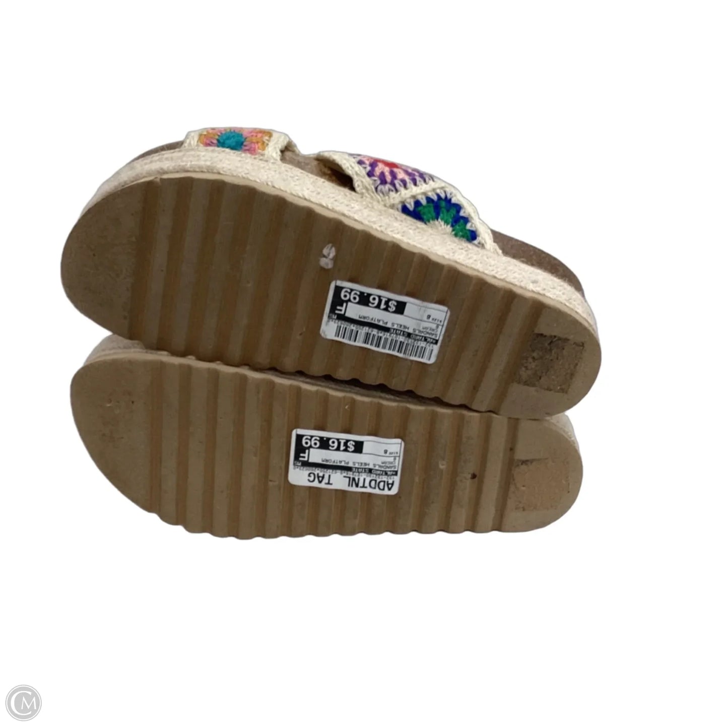 Sandals Heels Platform By Altard State In Cream, Size: 8