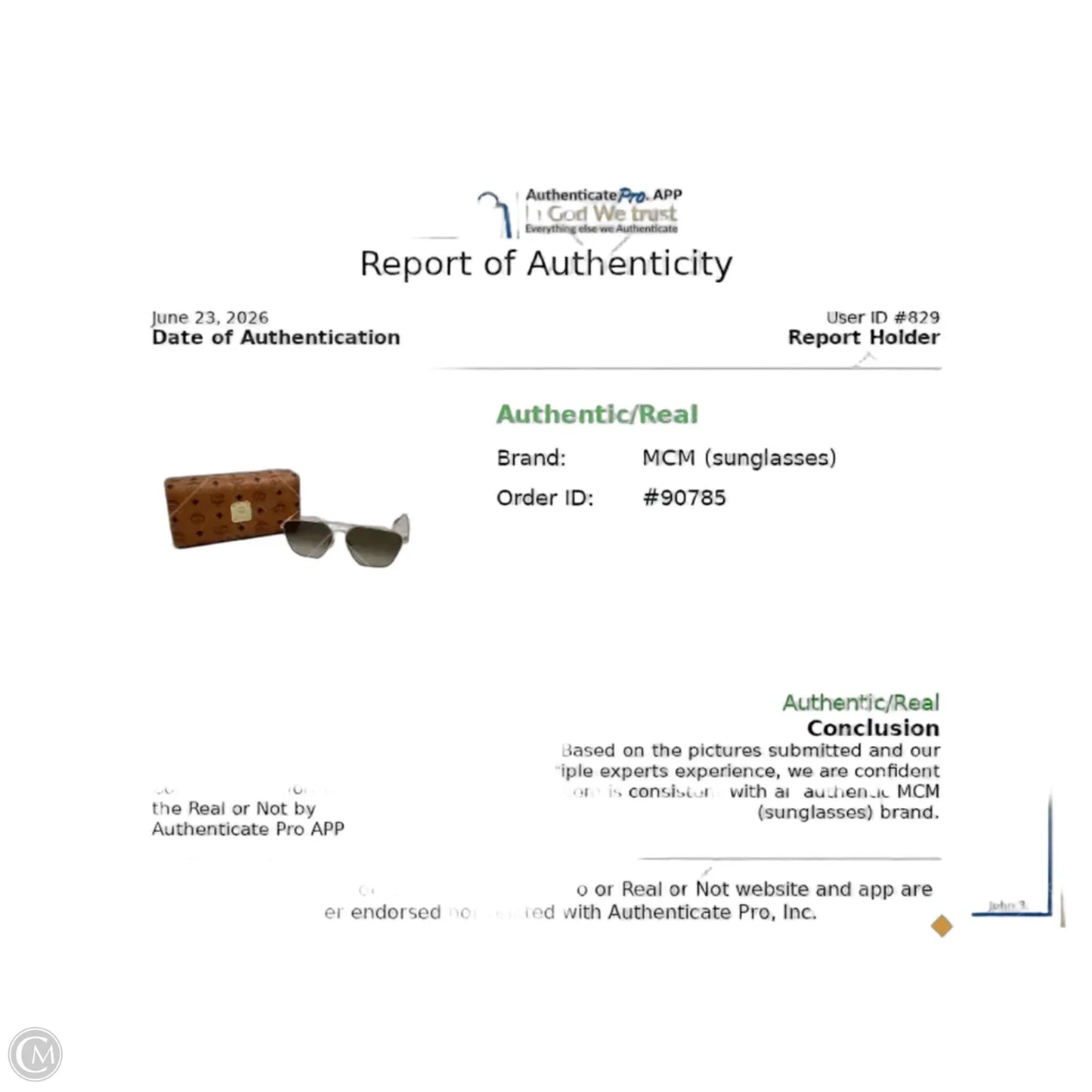 Sunglasses Luxury Designer By Mcm