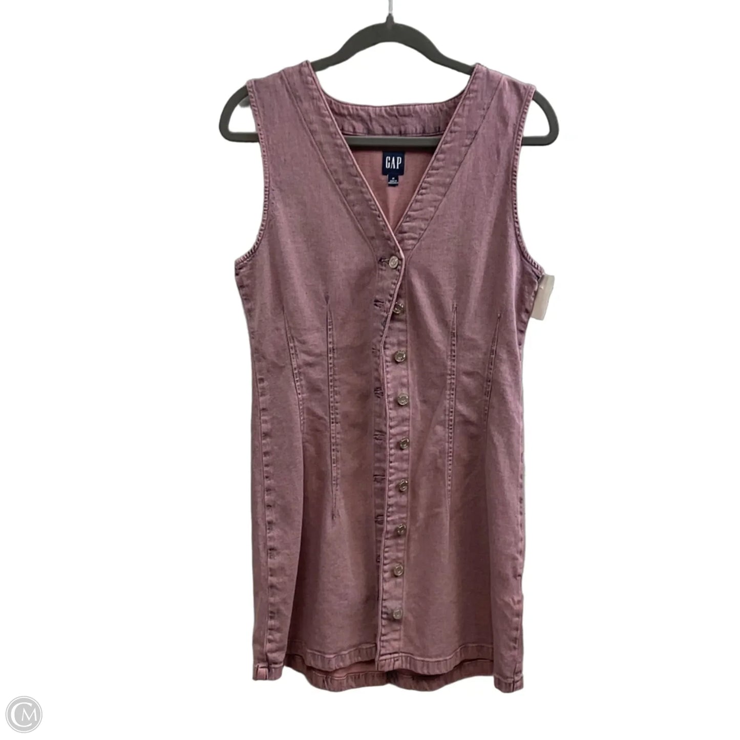 Dress Casual Short By Gap In Pink Denim, Size: M