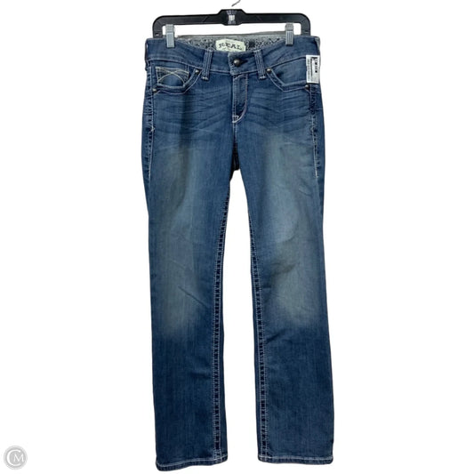 Jeans Straight By Ariat In Blue Denim, Size: 8