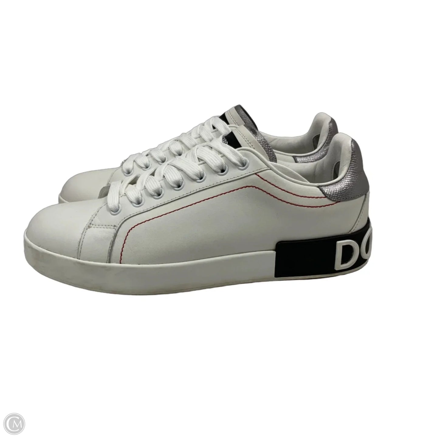 Shoes Luxury Designer By Dolce And Gabbana In White, Size: 9