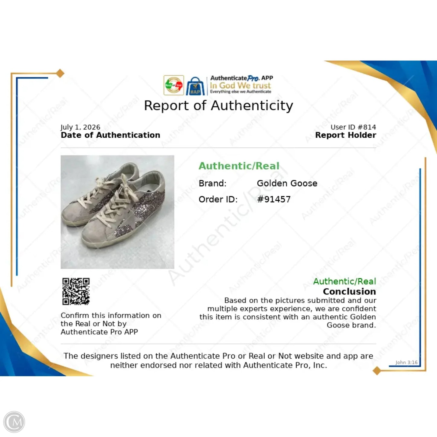 Shoes Luxury Designer By Golden Goose In Silver, Size: 8