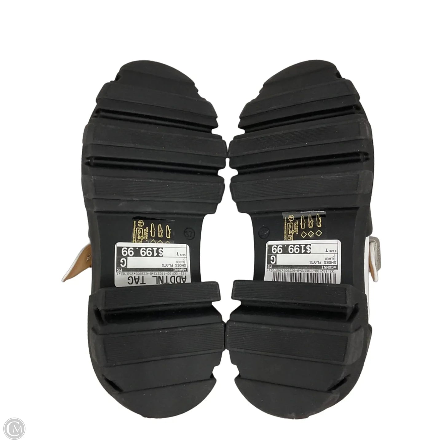Shoes Flats By Ganni In Black, Size: 7