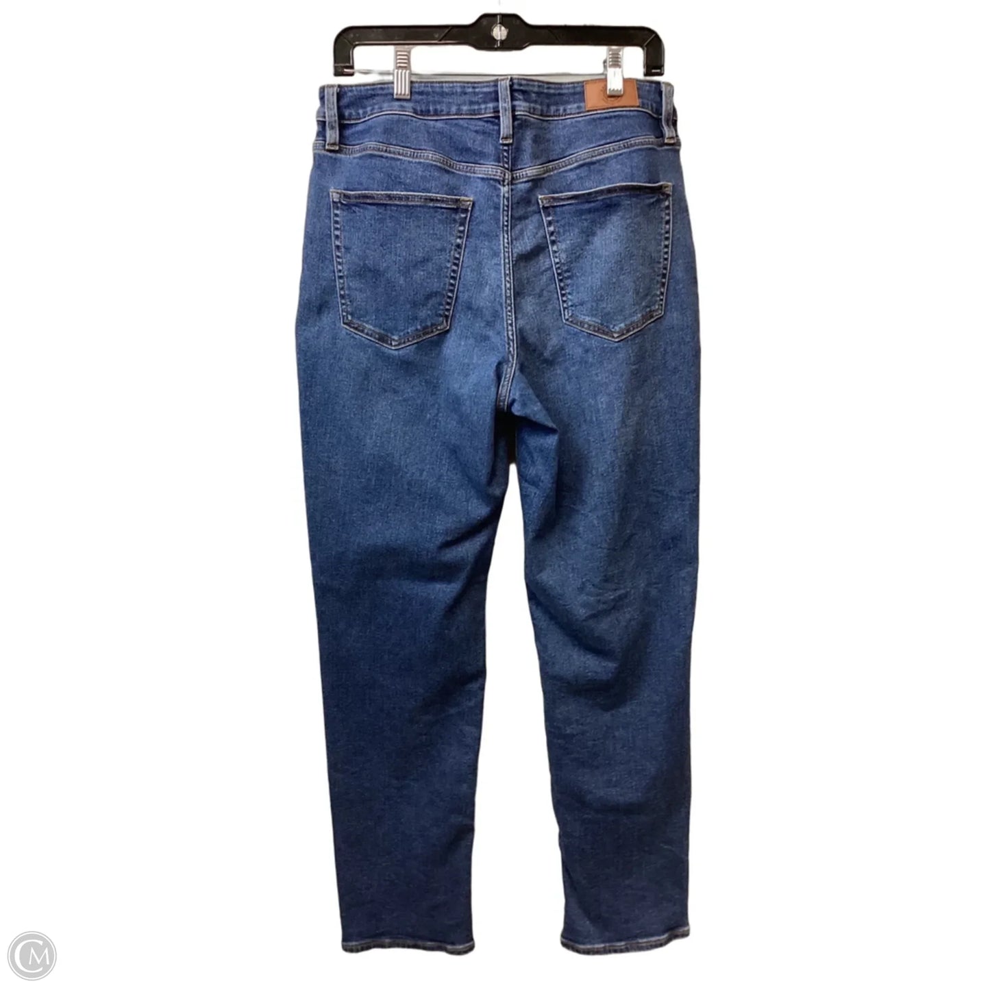 Jeans Straight By Lands End In Blue Denim, Size: 10