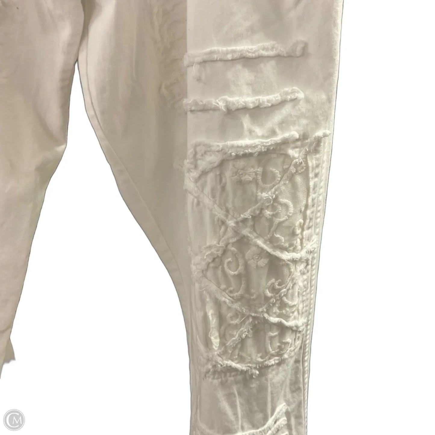 Pants Wide Leg By PAPER LACE In White, Size: 2x