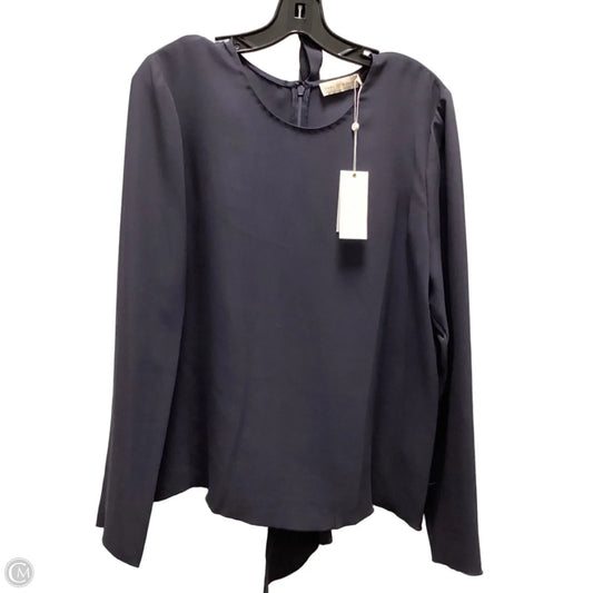 Blouse Designer By Tory Burch In Navy, Size: L