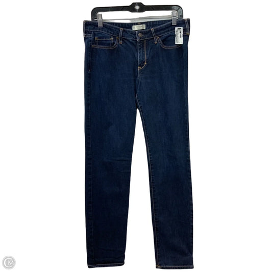 Jeans Straight By Abercrombie And Fitch In Blue Denim, Size: 8