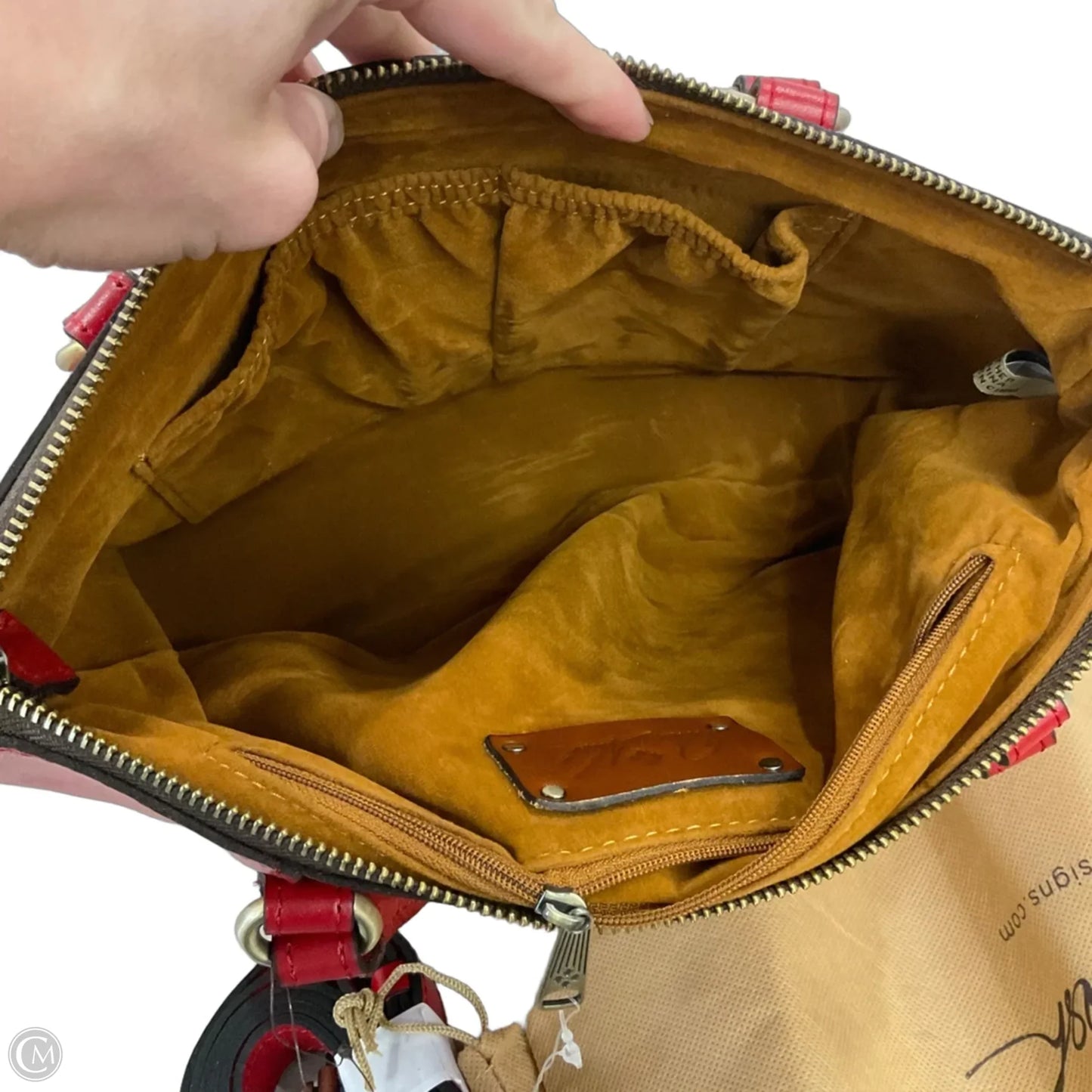 Handbag Leather By Patricia Nash, Size: Medium