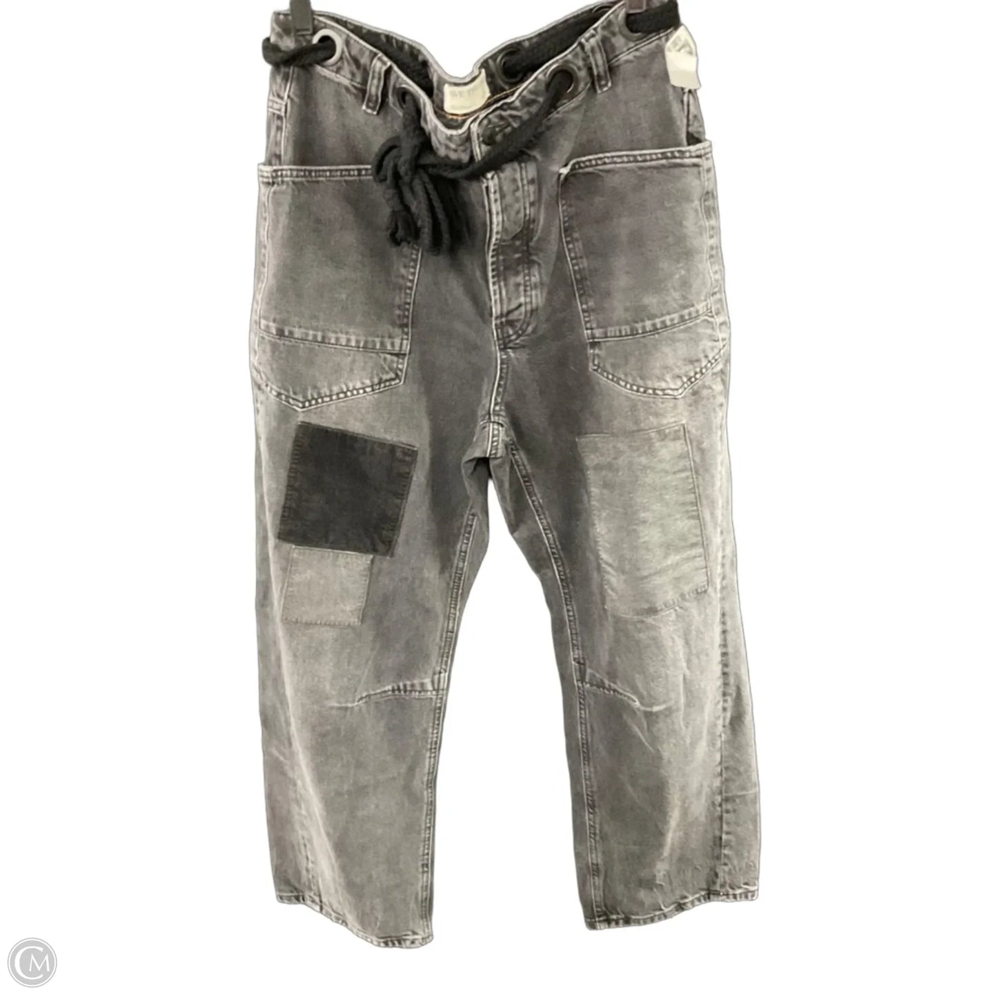 Jeans Wide Leg By We The Free In Black Denim, Size: 6l