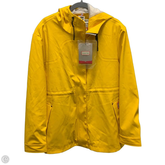 Jacket Windbreaker By Hunter In Yellow, Size: Xl