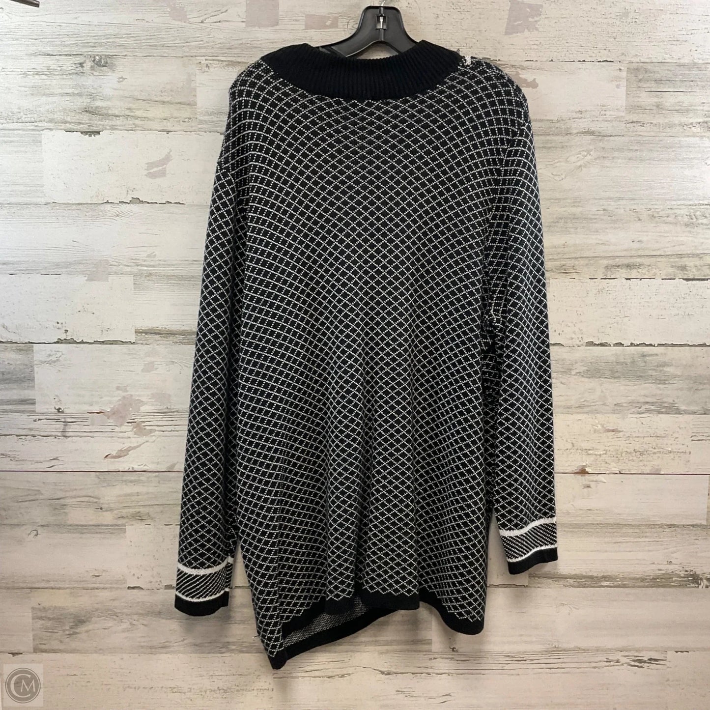 Sweater Cardigan By Cj Banks In Black, Size: 3x