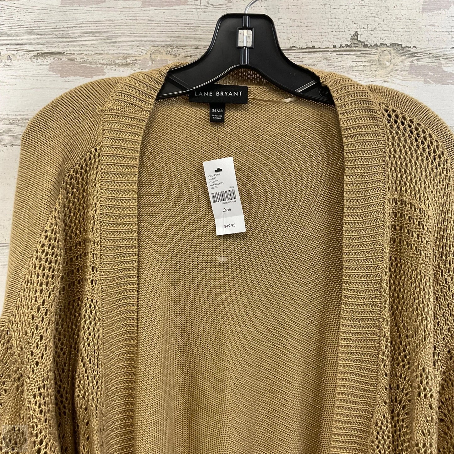 Sweater Cardigan By Lane Bryant In Brown, Size: 4x