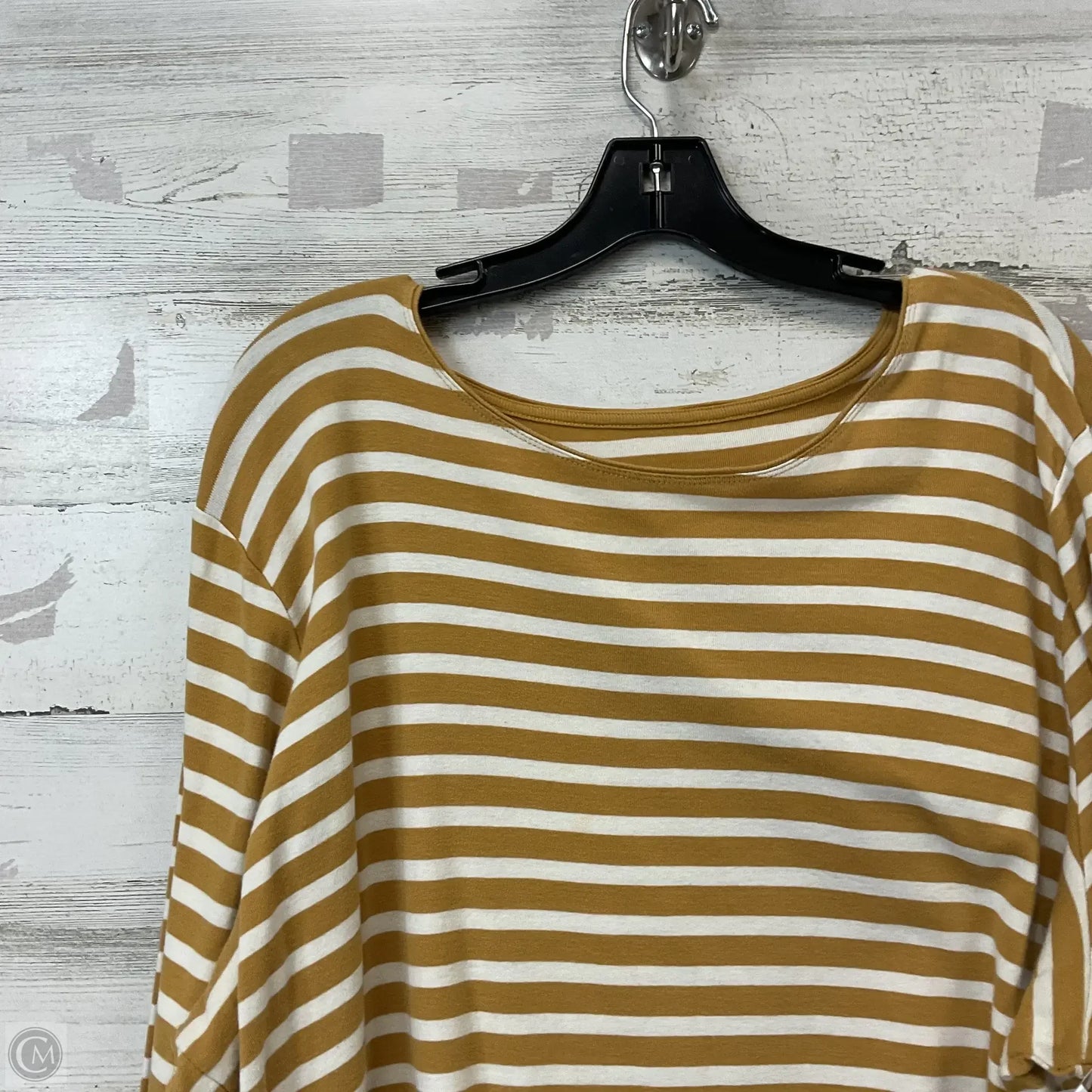 Top Long Sleeve Basic By Cj Banks In Yellow, Size: 3x