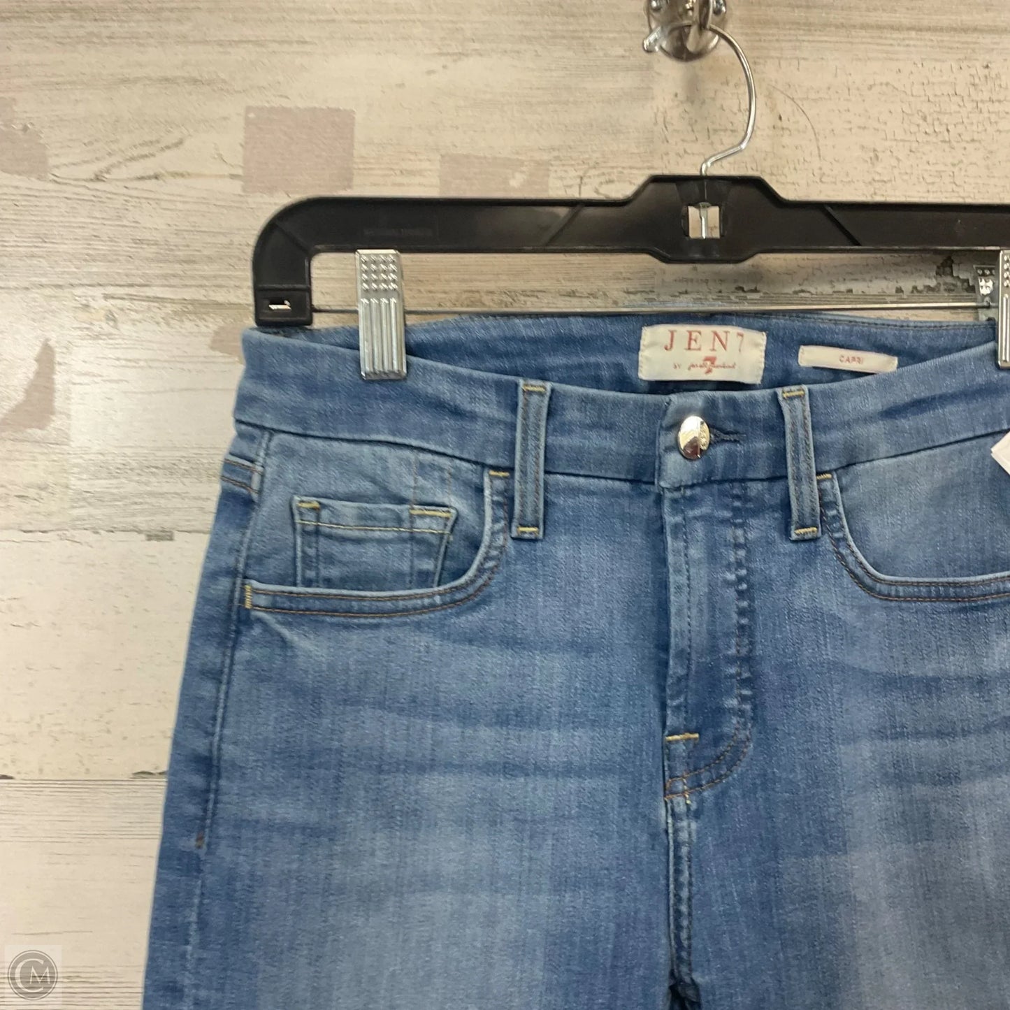 Capris By 7 For All Mankind In Blue Denim, Size: 2