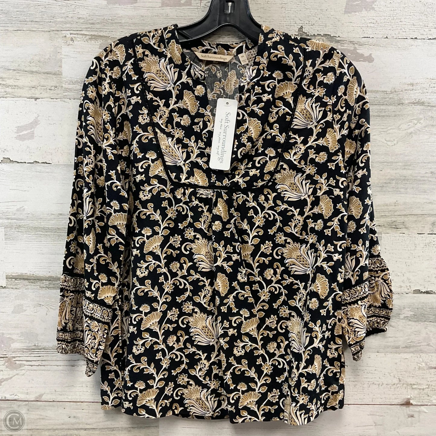 Top Long Sleeve By Soft Surroundings In Black, Size: Xs