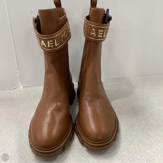 Boots Ankle Flats By Michael By Michael Kors In Brown, Size: 9