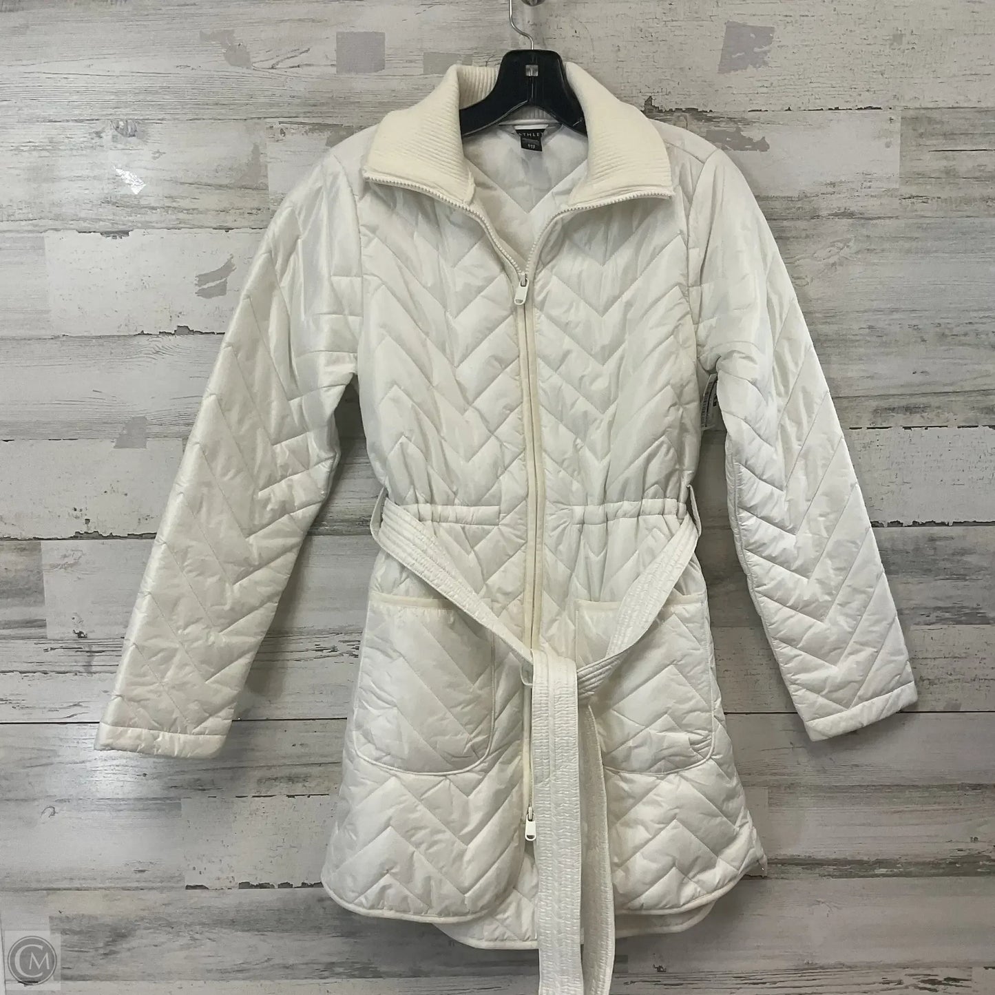 Jacket Puffer & Quilted By Athleta In White, Size: Xxs