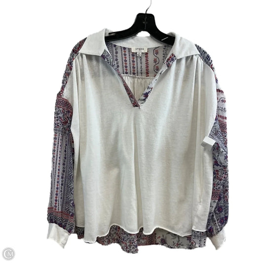 Top Long Sleeve By Umgee In White, Size: S