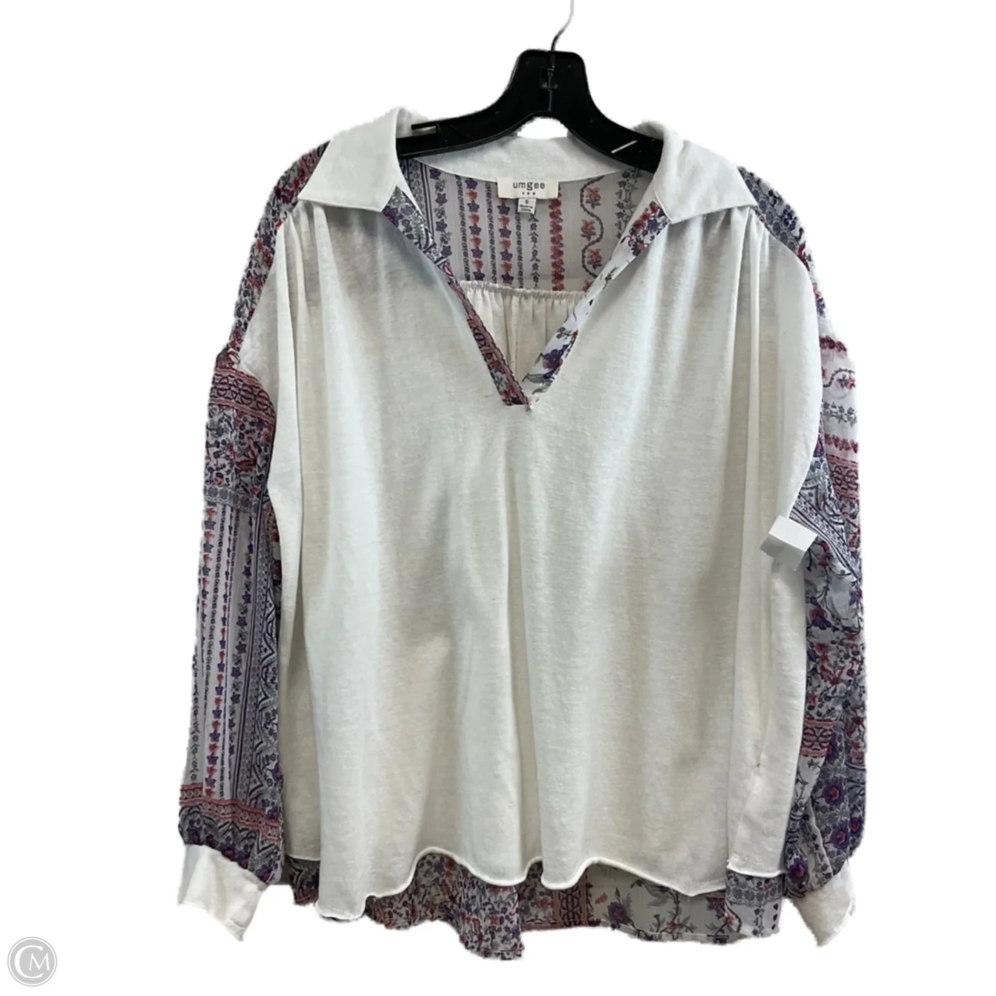 Top Long Sleeve By Umgee In White, Size: S