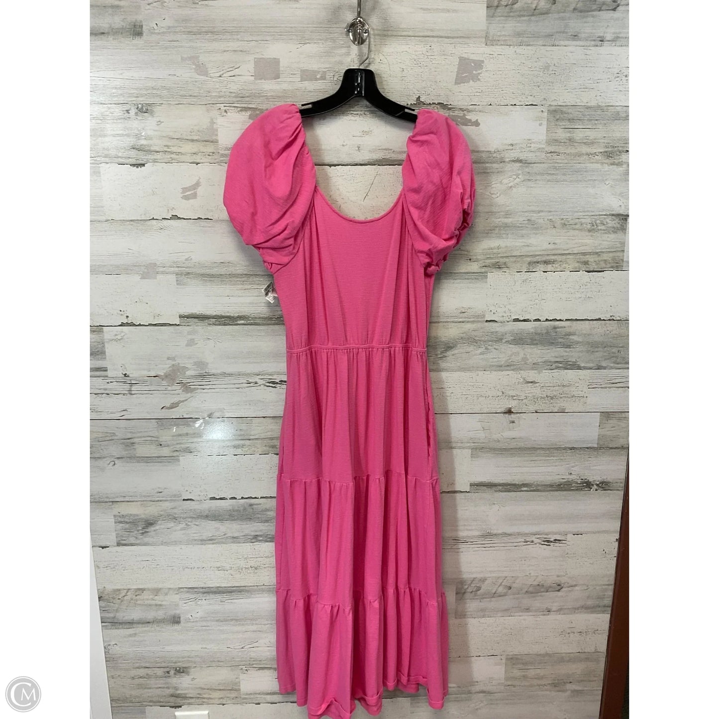 Dress Casual Midi By Skies Are Blue In Pink, Size: L