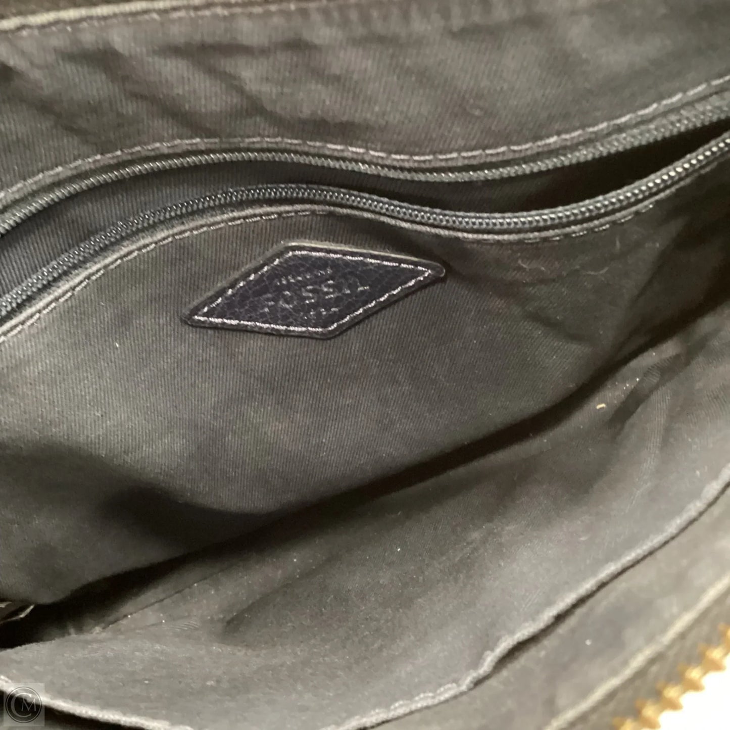 Crossbody Leather By Fossil, Size: Medium