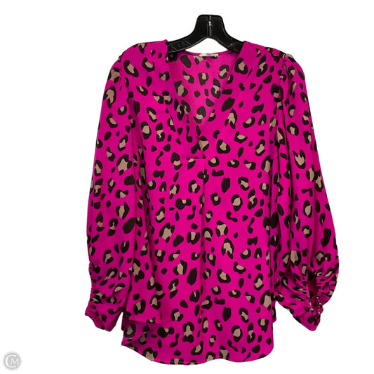 Blouse Long Sleeve By Jodifl In Purple, Size: S