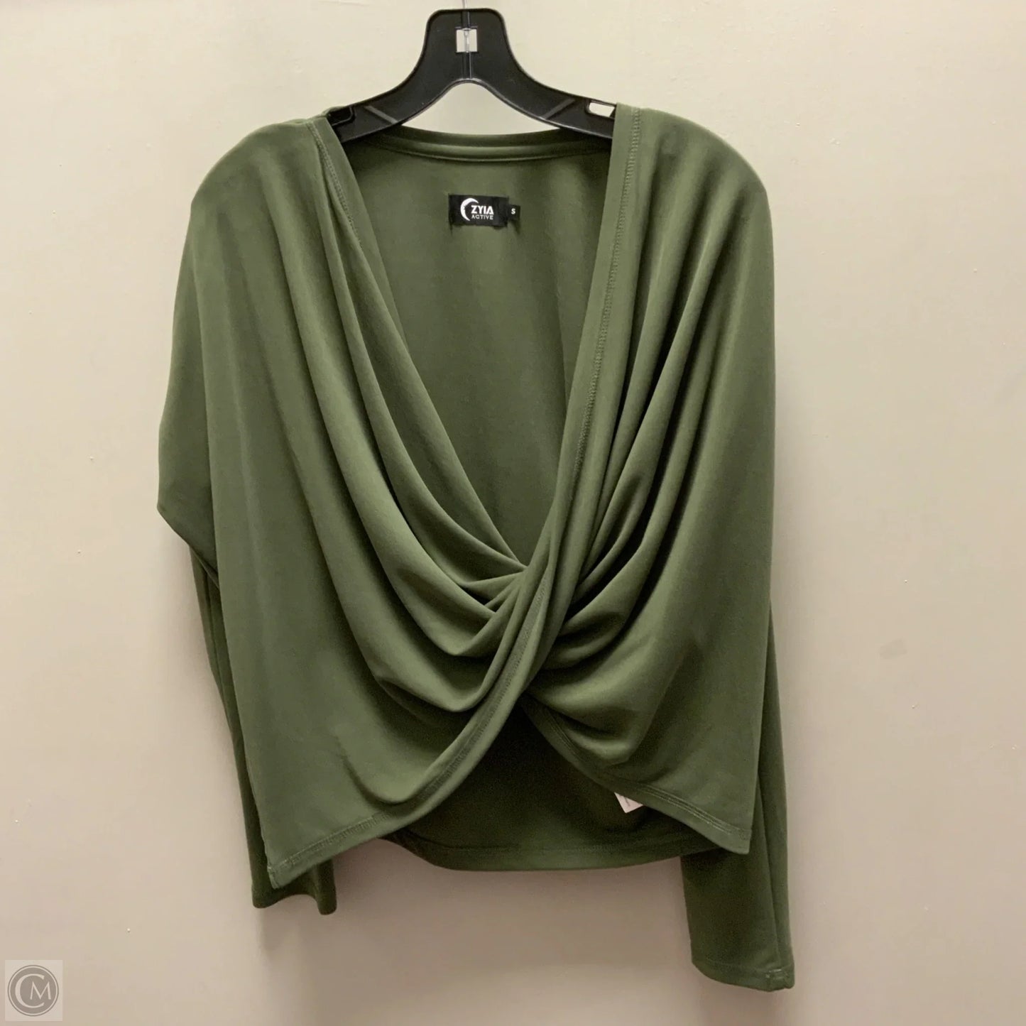 Athletic Top Long Sleeve Crewneck By Zyia In Green, Size: S