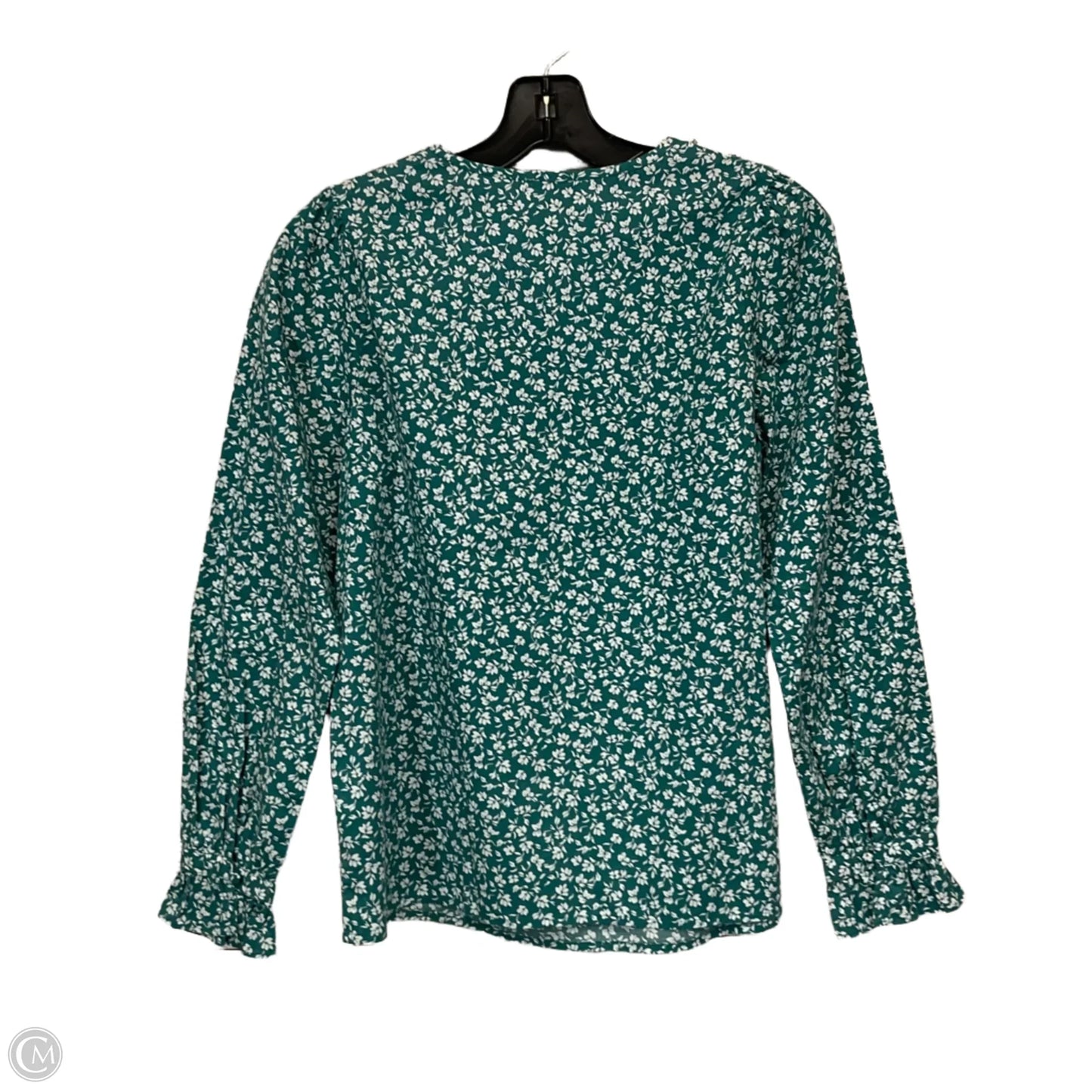 Top Long Sleeve By J. Crew In Green, Size: Xxs