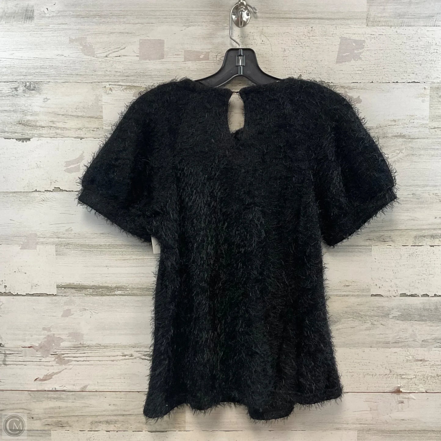 Sweater Short Sleeve By Entro In Black, Size: M