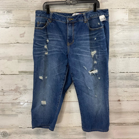 Capris By Cabi In Blue Denim, Size: 14