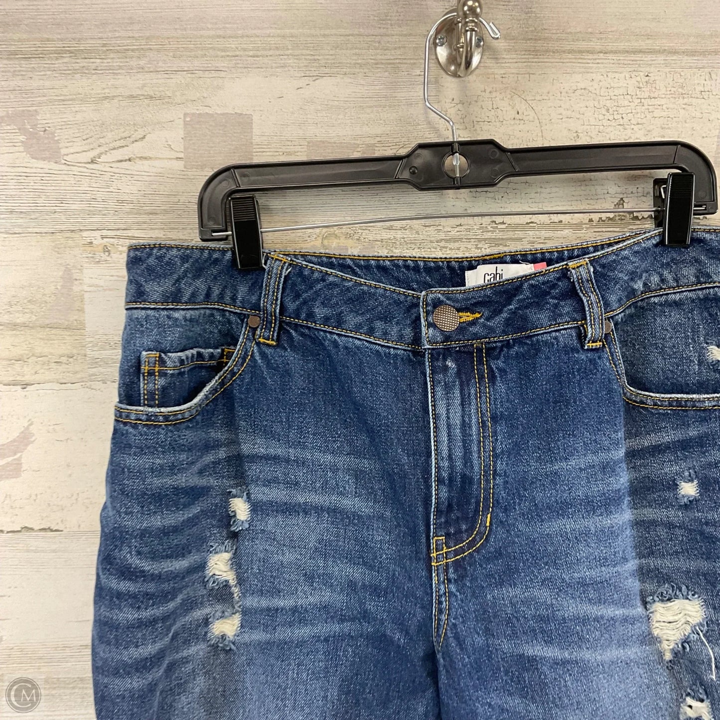 Capris By Cabi In Blue Denim, Size: 14