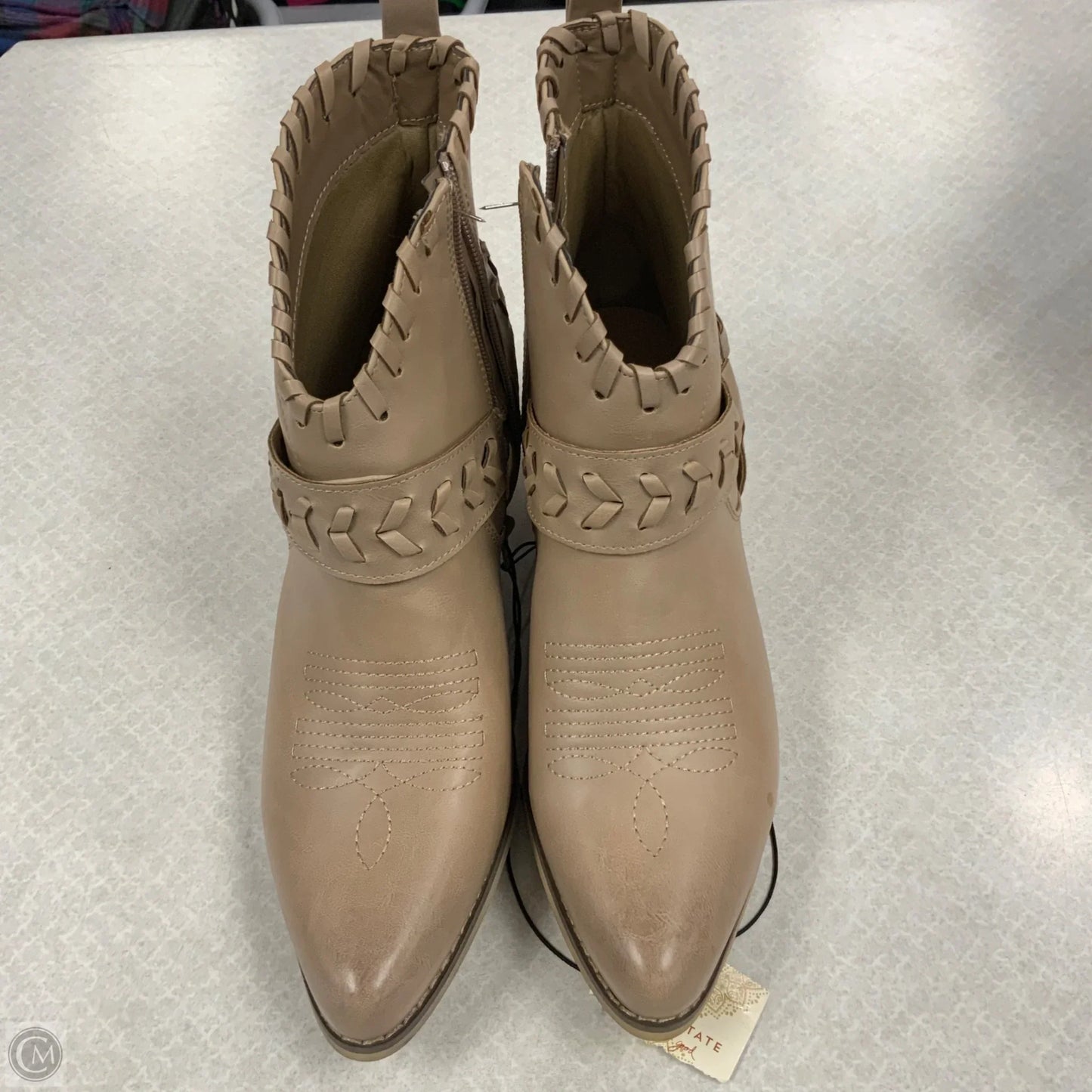 Boots Ankle Heels By Altard State In Brown, Size: 10