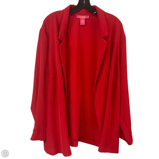 Blazer By Catherine Malandrino In Red, Size: 2x