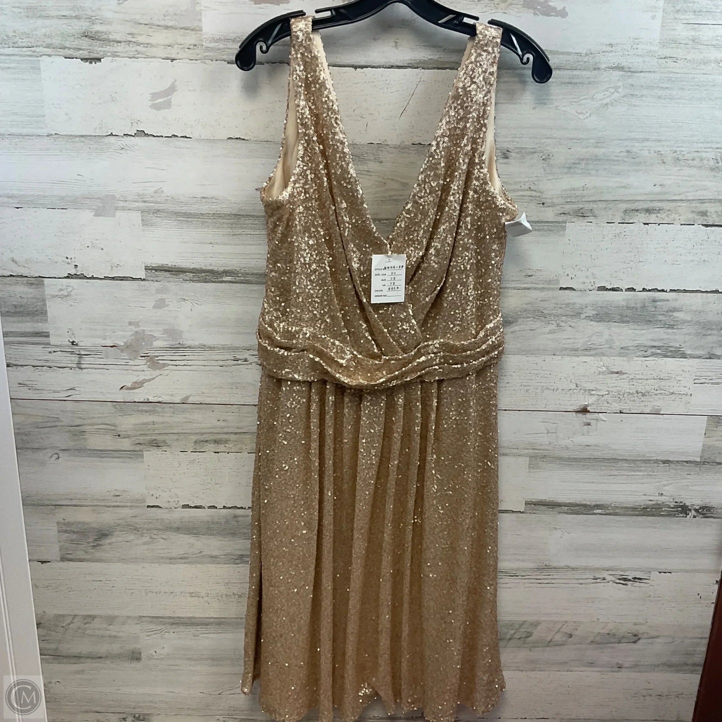 Dress Party Short By SORELLA VITA In Gold, Size: 2x