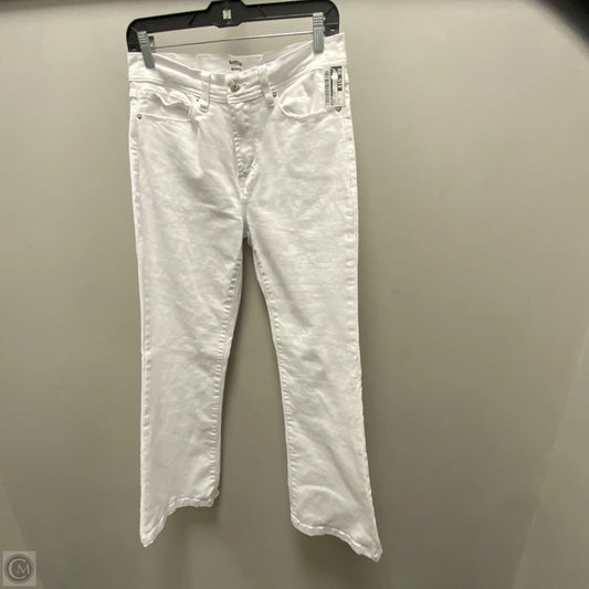 Jeans Flared By Kensie In White Denim, Size: 6
