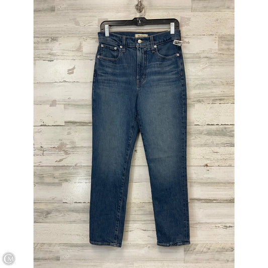 Jeans Straight By Madewell In Blue Denim, Size: 4