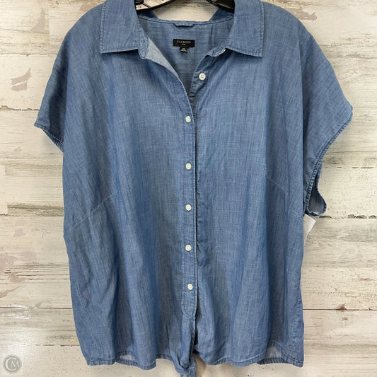 Blouse Sleeveless By Talbots In Blue, Size: 2x
