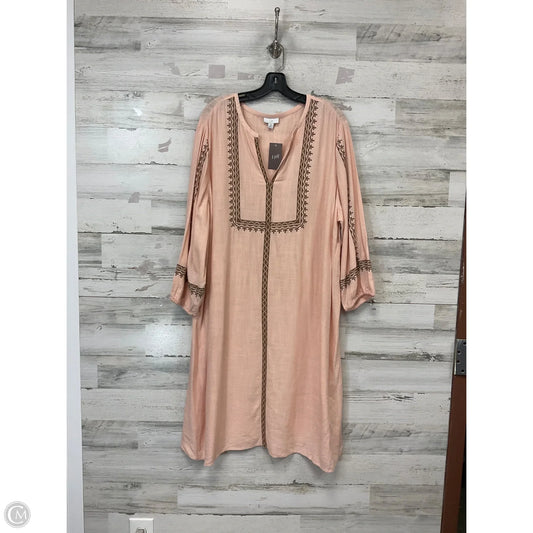 Dress Casual Midi By J. Jill In Pink, Size: 2x